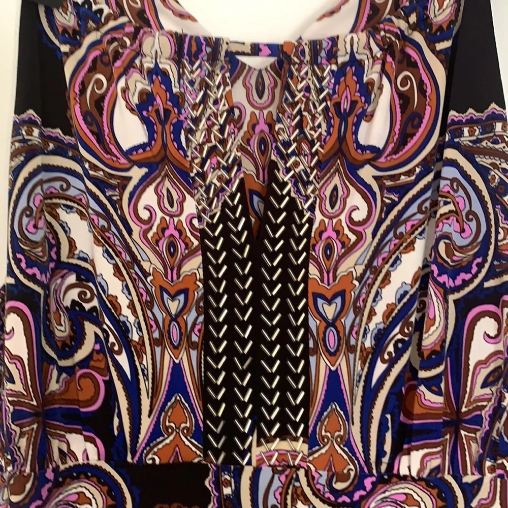INC Strappy Maxi Dress. Black, Pink, Burgundy. Size M NWT #001 - Picture 6 of 8